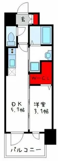 エステムコート大阪プリューム【8階】の間取り