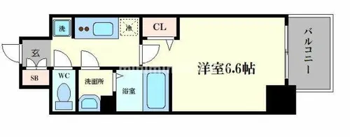 メルディア大正D.C.【7階】の間取り