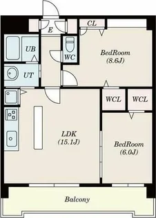 ピオーネ覚王山【3階】の間取り