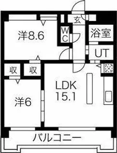 ピオーネ覚王山【3階】の間取り