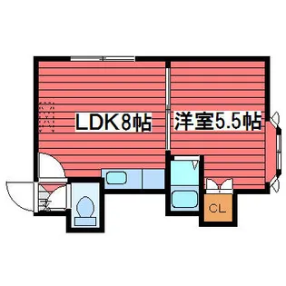 ルミエールジュノンB【1階】の間取り