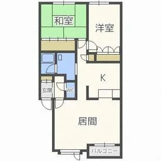 ノースシティ32【202号室】の間取り