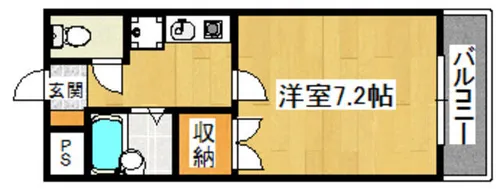 エストマンション【2階】の間取り