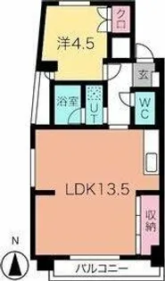 215 第7オオタビル【403号室】の間取り