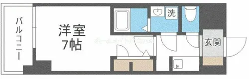S-RESIDENCE阿波座bouncy【5階】の間取り