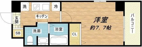 エスリード森ノ宮駅前【11階】の間取り