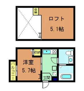 ロフティ四条大宮【2階】の間取り