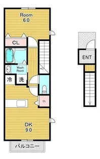 ポルトグランデ【2階】の間取り