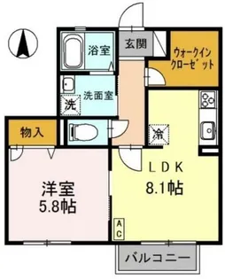 グレース古川 A棟【2階】の間取り
