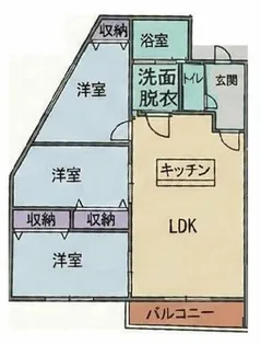 リーフ志免【302号室】の間取り