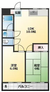 長尾マンション【3階】の間取り