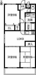 あすなろ【3階】の間取り