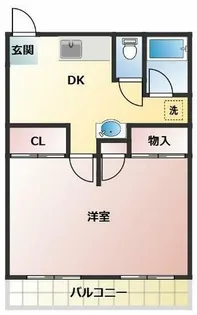ソルテ川田【A105号室】の間取り