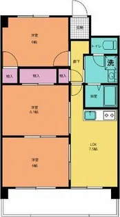 リバティーフォレスト【405号室】の間取り