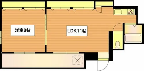 ヴィラ東海16号館【5階】の間取り