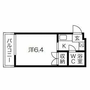 ル・パレ本山中【205号室】の間取り