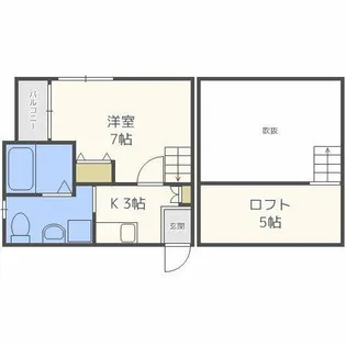 パステルハイツ博多【2階】の間取り