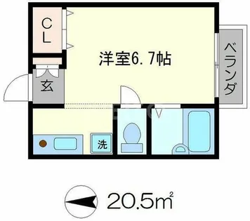 くれないはうす【1階】の間取り