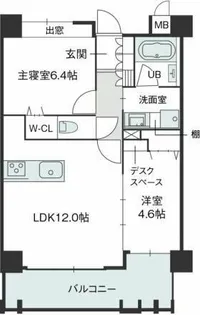 ラフィーネ鳥飼【2階】の間取り
