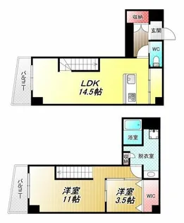 プレミアム長瀬駅前【5階】の間取り