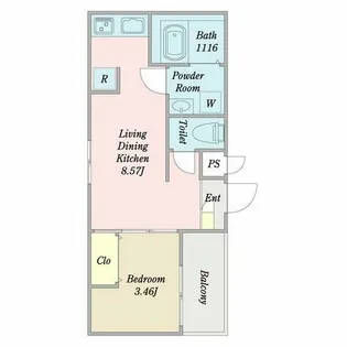 MOVE中村公園KRONE【3階】の間取り