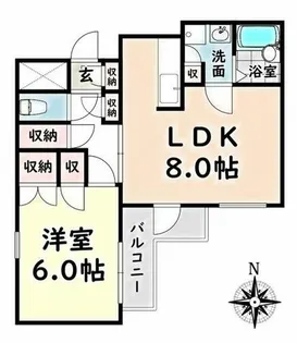 レオパレス21 RX新瑞橋【2階】の間取り
