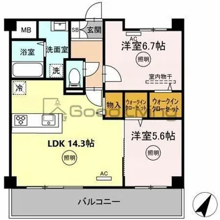 Casa Felice【2階】の間取り