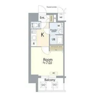 エスリード大須観音プリモ【4階】の間取り