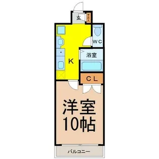 ルミナス新栄【6階】の間取り