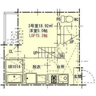 ハーモニーテラス山田【1階】の間取り