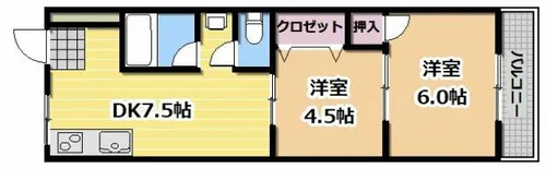 土佐ビル高柳【3階】の間取り