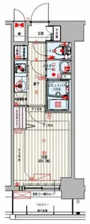プレサンスTHE TENNOJI 逢阪トゥルー【7階】の間取り