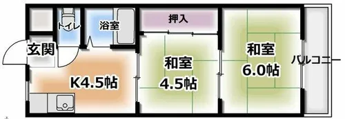 栄光サンプラザⅡ【1階】の間取り