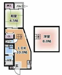 若竹ハイツ【2階】の間取り