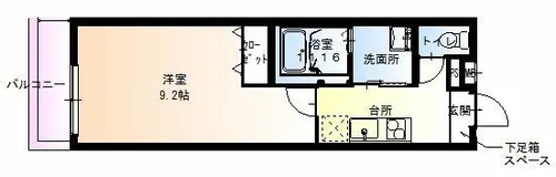 大阪府大阪市鶴見区横堤2丁目【アパート】の間取り