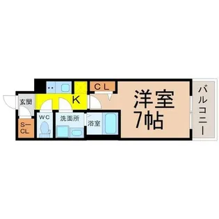 S-RESIDENCE金山三丁目【6階】の間取り