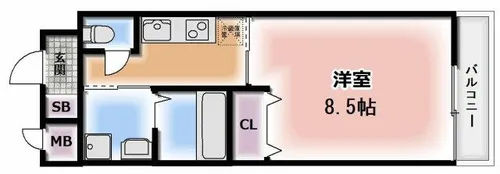 プリヴェ梅園【7階】の間取り