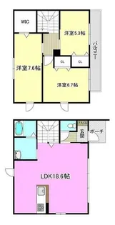 フォレストガーデンEAST【1階】の間取り
