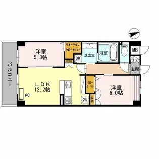 エイトコート アルザ【3階】の間取り