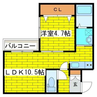YUGO’sKIYOTA【3階】の間取り