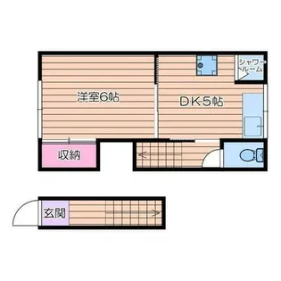 ペディハイツ尼崎大物【2階】の間取り