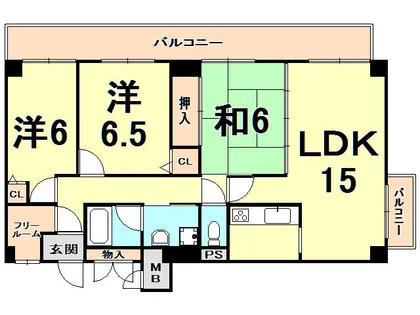 プライムレジデンス西宮【3階】の間取り