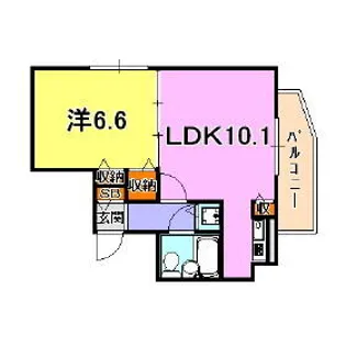 コート住吉【7階】の間取り