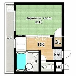 北口ハイツ【3階】の間取り