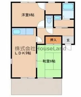 グリーンフル紀の川【107号室】の間取り