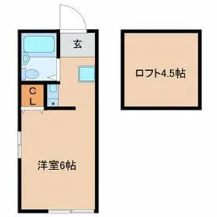 プチグレイス塚口弐番館【2階】の間取り