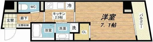 HAKUGAビル【3階】の間取り