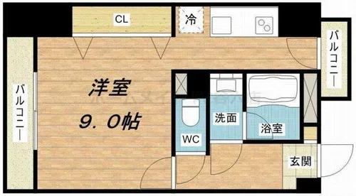 ルネシアガーデン【3階】の間取り