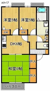 ハイツ吉見【2階】の間取り