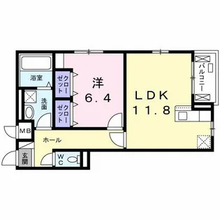 カレント ヴィラ 希【3階】の間取り